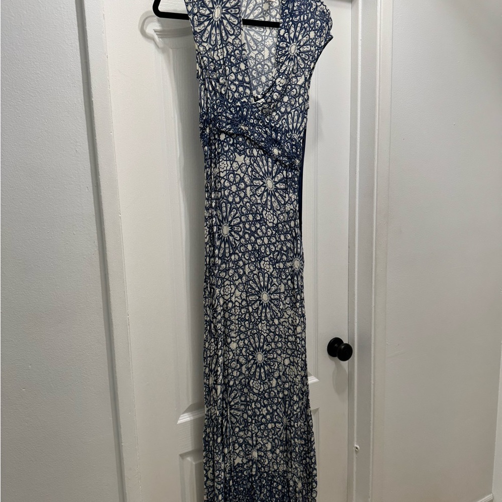 Forever 21 Black and Silver Sequin Maxi Sundress